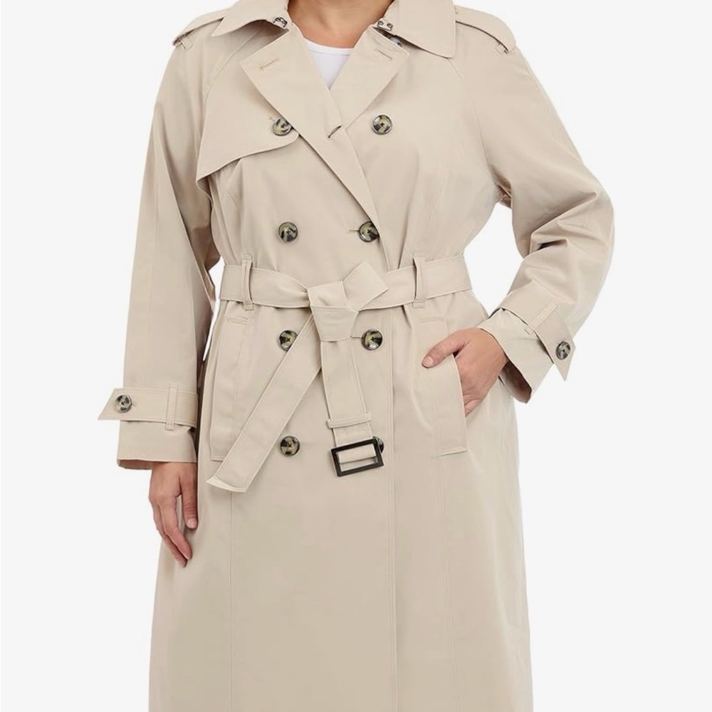 London Fog Classic Beige Trench Coat - Picture 9 of 9
